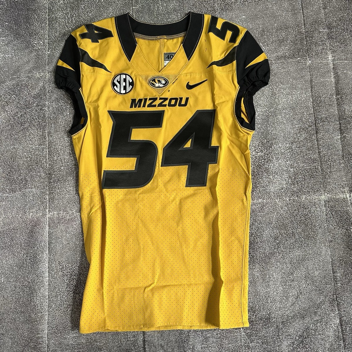 Men's 2012 Nike Team Missouri Mizzou Tigers Game Worn Used