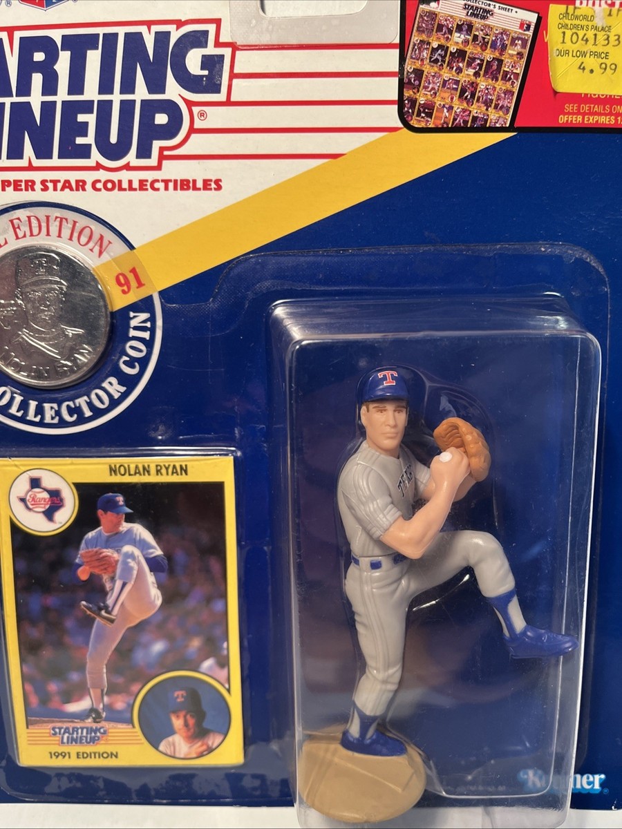 Nolan Ryan 1991 Starting Lineup Kenner Action Figure SLU MLB Texas