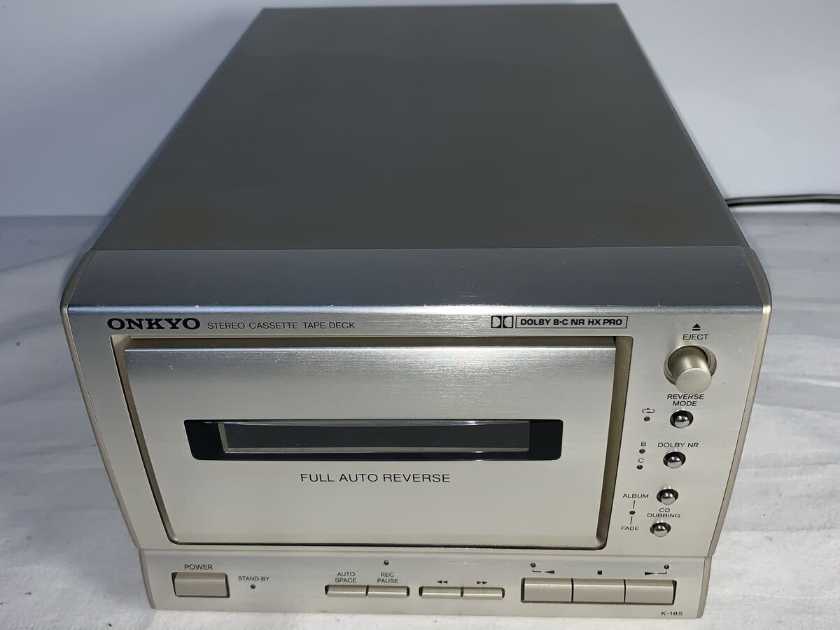 ONKYO K-185 Mini Stereo Cassette Deck Compact Audio Player