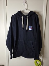 Antigua New York Rangers Hoodie Sweatshirt Mens M  Pullover NHL  Blue NWT