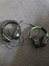 Lot of 2 Turtle Beach Gaming Headsets XO Four Stealth  Ear Force Recon Working