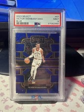 2023-24 Panini Select - Victor Wembanyama #87 Blue (RC) PSA 9