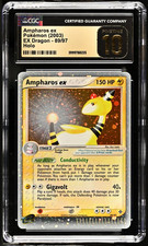 Ampharos ex 89/97 Holo | 2003 English EX Dragon | CGC Pristine 10 Low Pop! on eBay
