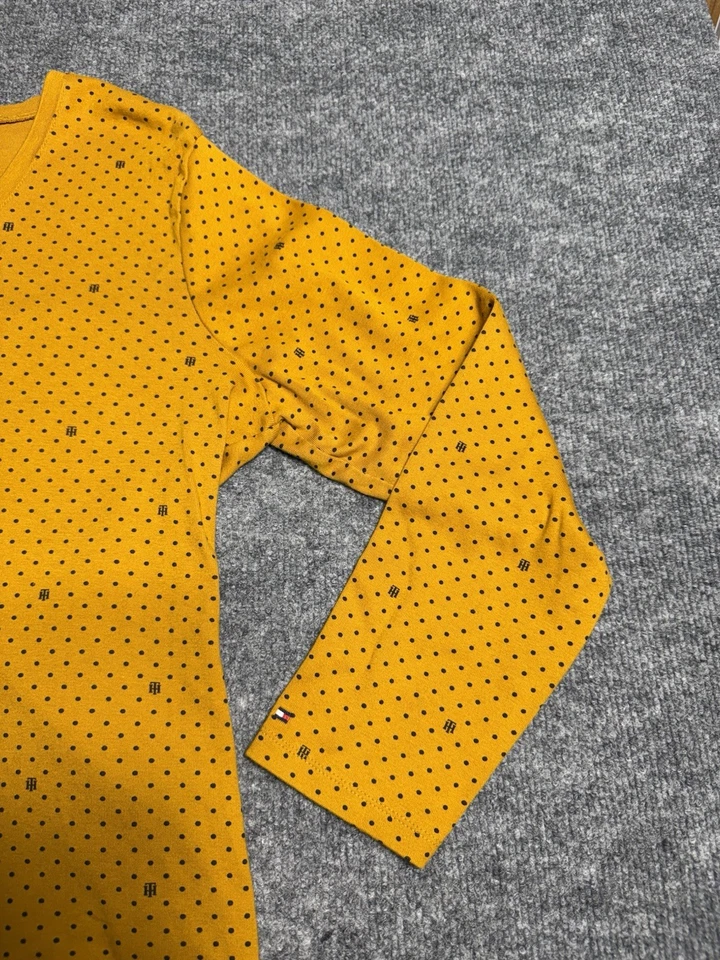 Tommy Hilfiger Mujer Manga Larga Cuello en V Gráfico Camiseta Logo Camiseta Top XXL Foto 4 de 4