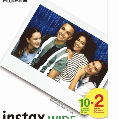 Fujifilm Instax WIDE Color Instant Film, 20 Photos (2x10) 800 ISO