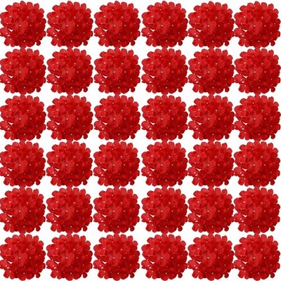 FagusHome Silk Hydrangea Heads 36 Pcs Artificial Flowers Heads and 3 Dozens S...