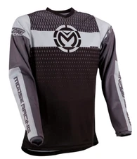 Moose Racing Qualifier Motocross Jersey Black Gray XL 2910-6241