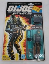 New GI JOE Beach Head Ranger 1985 Hasbro Action Figure SEALED on Card MOC G.I.