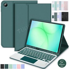 For Samsung Galaxy Tab A11+ A9+ S11 S10 Lite S9 FE S8 S7 Touchpad Keyboard Case