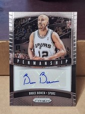2019-20 BRUCE BOWEN PANINI PRIZM AUTOGRAPHED AUTO NBA CARD #PM-BBR SPURS HEAT