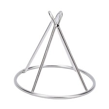 .Deep Fryer Oil Filter Stand 9.3 Inch 304 Stainless Steel Fryer Oil Filter Cone