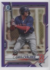 2021 Bowman Draft Chrome Purple Refractor 223/250 Freddy Valdez #BDC-96 om9