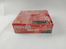 22 MAXELL Audio Cassetts Normal Bias 90 Min Vtg Sealed Cassetts Open Case