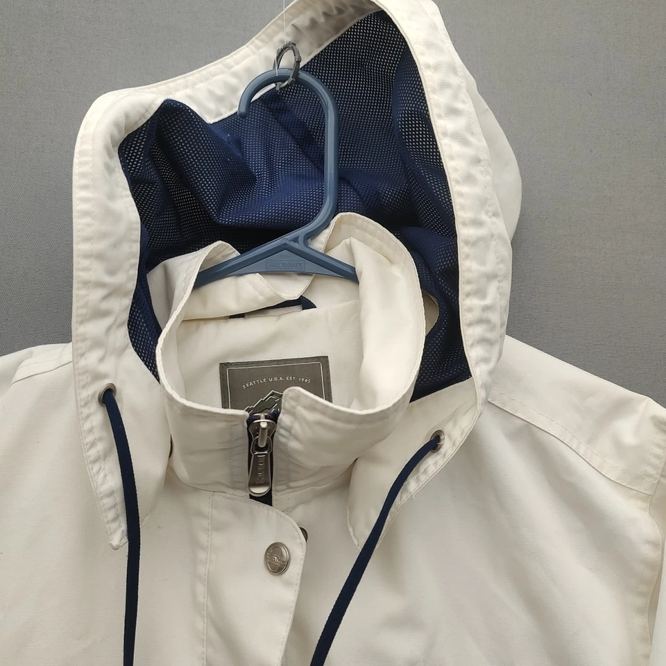 Chaqueta de lluvia blanca para mujer Pacific Trail Outdoor Wear pequeña mediana Foto 2 de 4
