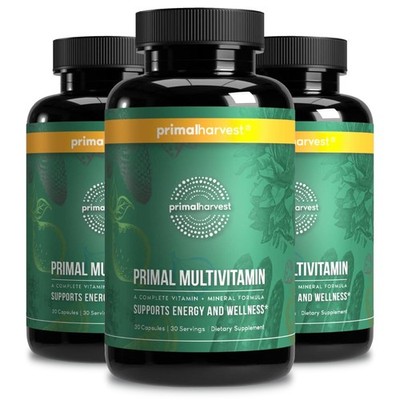 Harvest Primal Primal Multivitamin - Minerals - Energy Immune Brain Heart Health