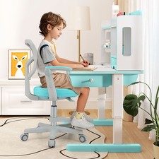 Desk Chair Children Study Chair w/Adjustable Height-Green Kids