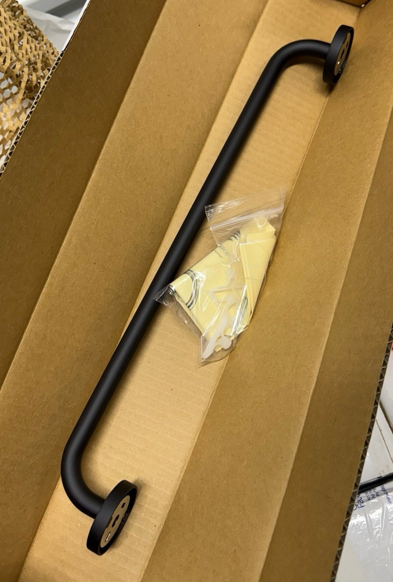Bar Wall Mount Matte Black New In Box!
