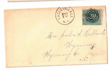 1880 Eagle Village New York Cover to Wyoming NY
