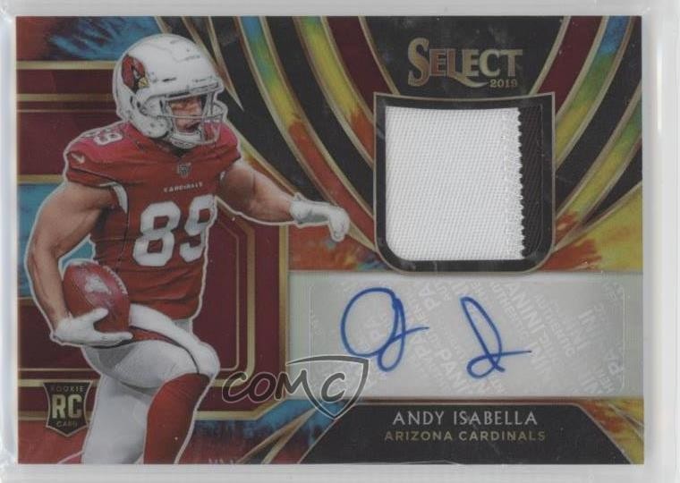 Andy Isabella Panini Select Rookie Signature Memorabilia Prizm #RMAI Tie-Dye