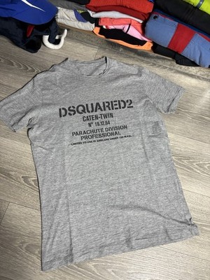 DSquared2 Shirt Melanged Grey Parachute Division Professional Men Size L Rare