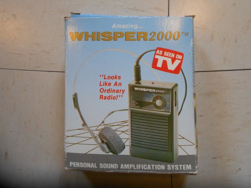 VINTAGE WHISPER 2000 PERSONAL SOUND AMPLIFICATION SYSTEM 1989