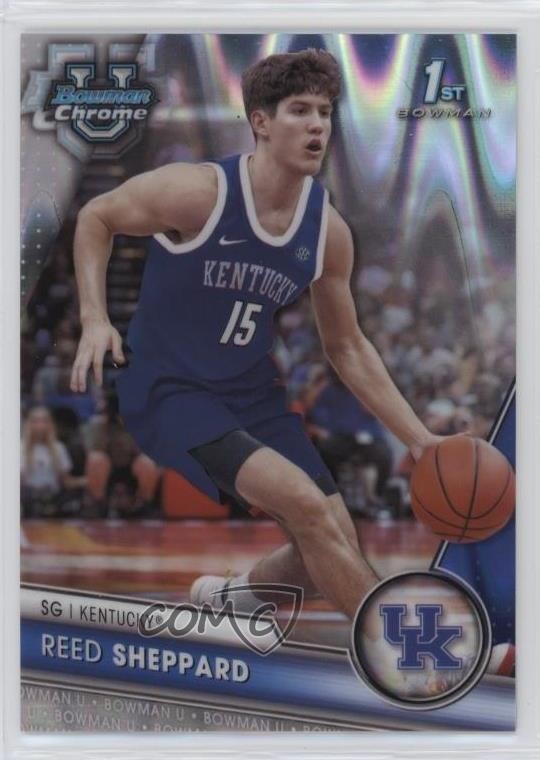 2023-24 Bowman U Chrome RayWave Refractor 88/100 Reed Sheppard #45 0zu6