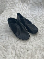 Capezio Future Star Kids Girls 13.5Y Youth Black Leather Jazz Dance Shoe