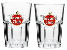 Havana Club Rum Cocktail Glasses 34CL New SET OF 2
