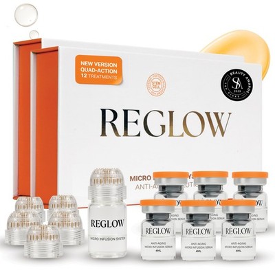 ReGlow Micro Infusion System for Face   300% Deeper Absorption with 24K Gold ...