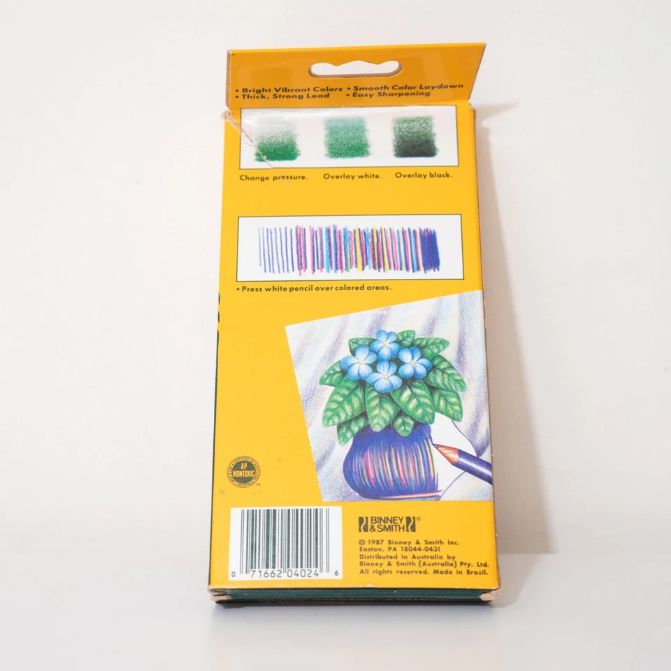 Crayola No. 4024 Colored Pencils - Box of 24 - Vintage 1987 lightly used - Image 2 of 4