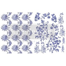 ReDesign with H2O TRANSFERS AZURE FLORALS II