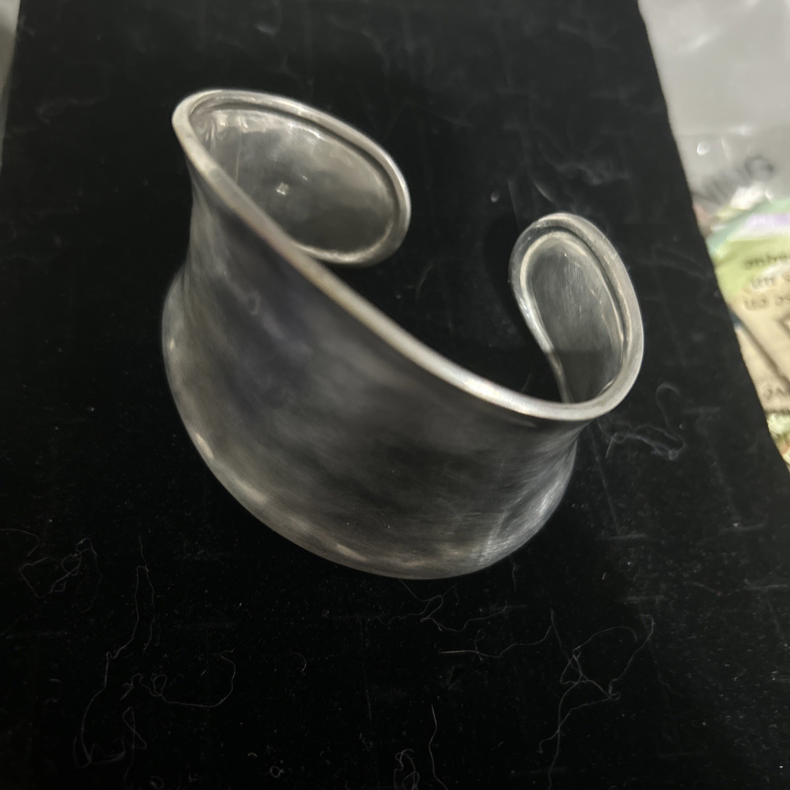 visual style is a wide 925 solid cuff bracelet ma… - image 2