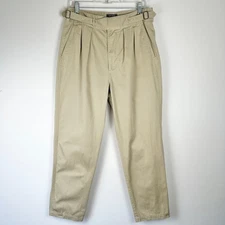 Todd Snyder New York Grukha Cotton Khaki Trouser Pants Mens 32 Buckle Business