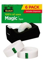 7100103287 - Scotch Magic Tape with Dispenser 810K6C38 3/4x1000in With Dispenser