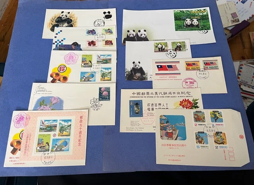 LOT x24 CHINA SEE 3 PHOTOS !! FDC COVERS STAMPS POSTAL CARDS L@@K !!