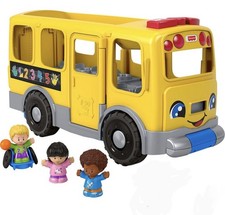 Fisher-Price Little People Big Yellow School Bus Musical Learning Toy for Kids