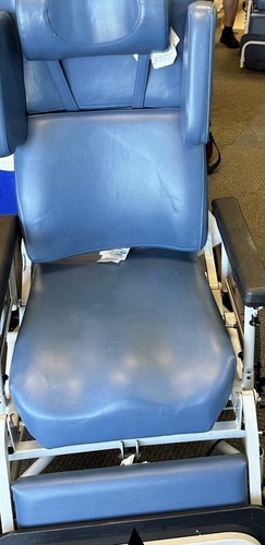 Preventive Plus Inc HTR Recliner Wheelchair, Blue, Wheel Locks, Adj Footrests