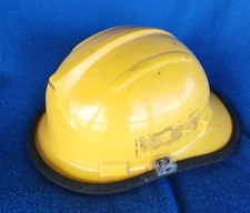 VINTAGE BULLARDS FH 2100 YELLOW FIREMANS HELM...