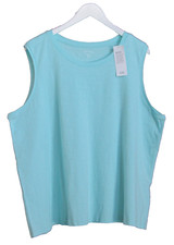 Eileen Fisher Crew Neck Tank Top Shell 100 Organic Cotton Prism Size 3X NWT 68