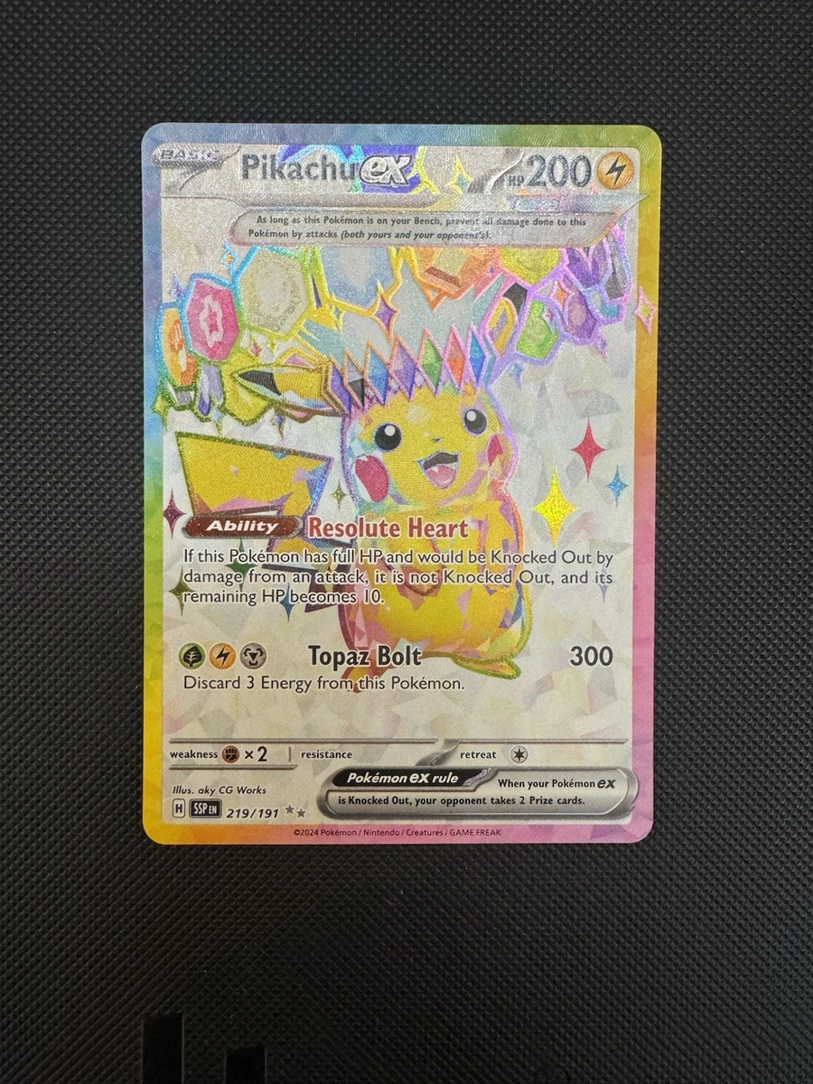 Pikachu Ex Pokémon TCG卡| eBay
