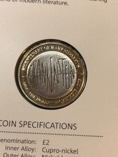 2018 £2 Two Pound Coin Mary Shelley