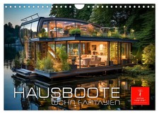 Hausboote Wohn Fantasien (Wandkalender 2026 DIN A4 quer), CALVENDO...