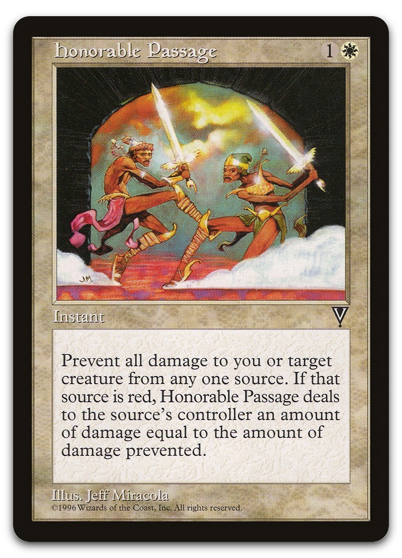 Honorable Passage (NM) Visions VIS Magic MTG