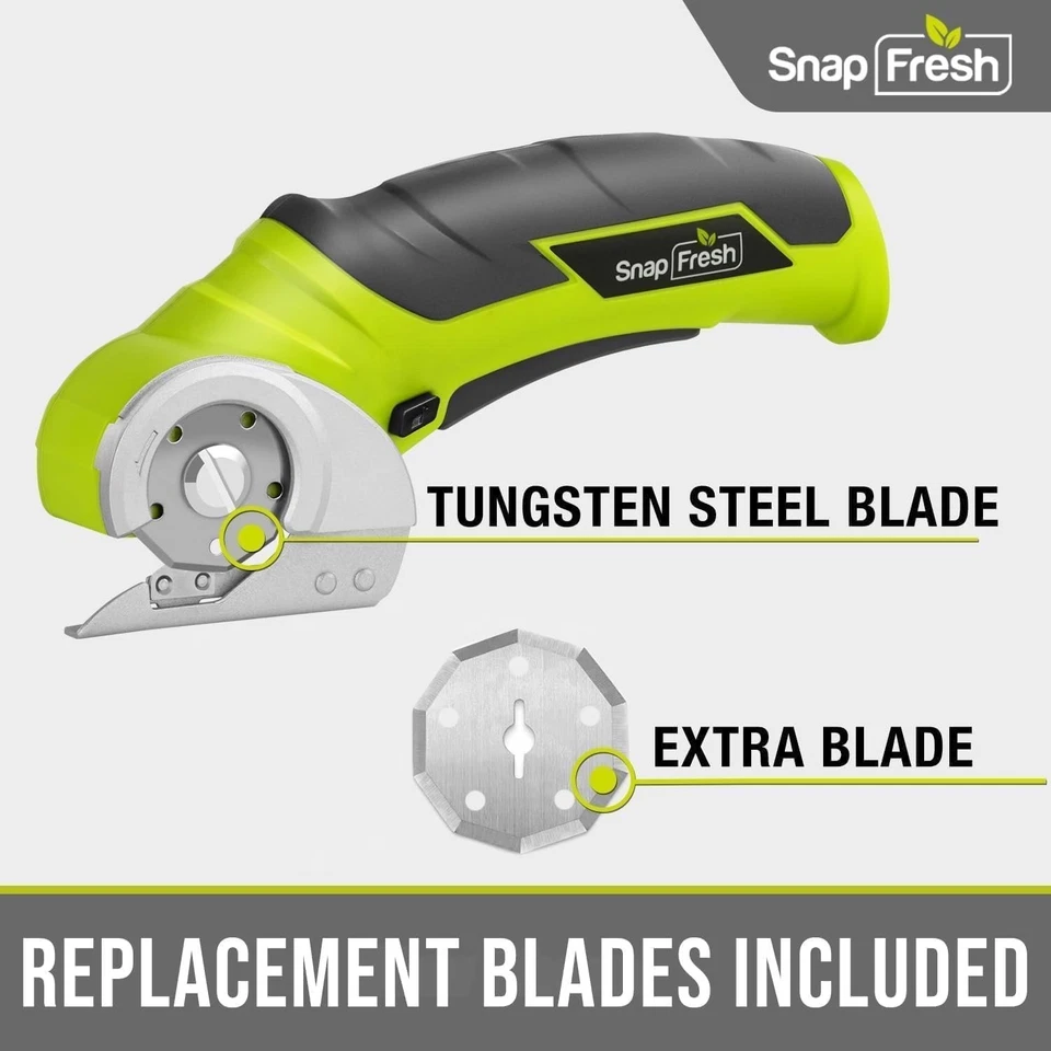 Green Electric Cutter with Replacement Blade - Image 4 of 4