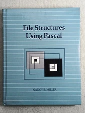 File Structures Using Pascal Hardcover Book by Nancy E. Miller 1987 