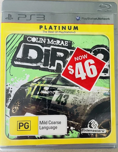 Colin McRae Dirt 2 PS3 2009 Rally Racing Codemasters PlayStation 3 Games