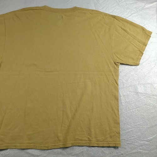 MLB Milwaukee Brewers Shirt Beige Spellout Tee Size 2XL Cotton Adult Mens - Picture 9 of 10