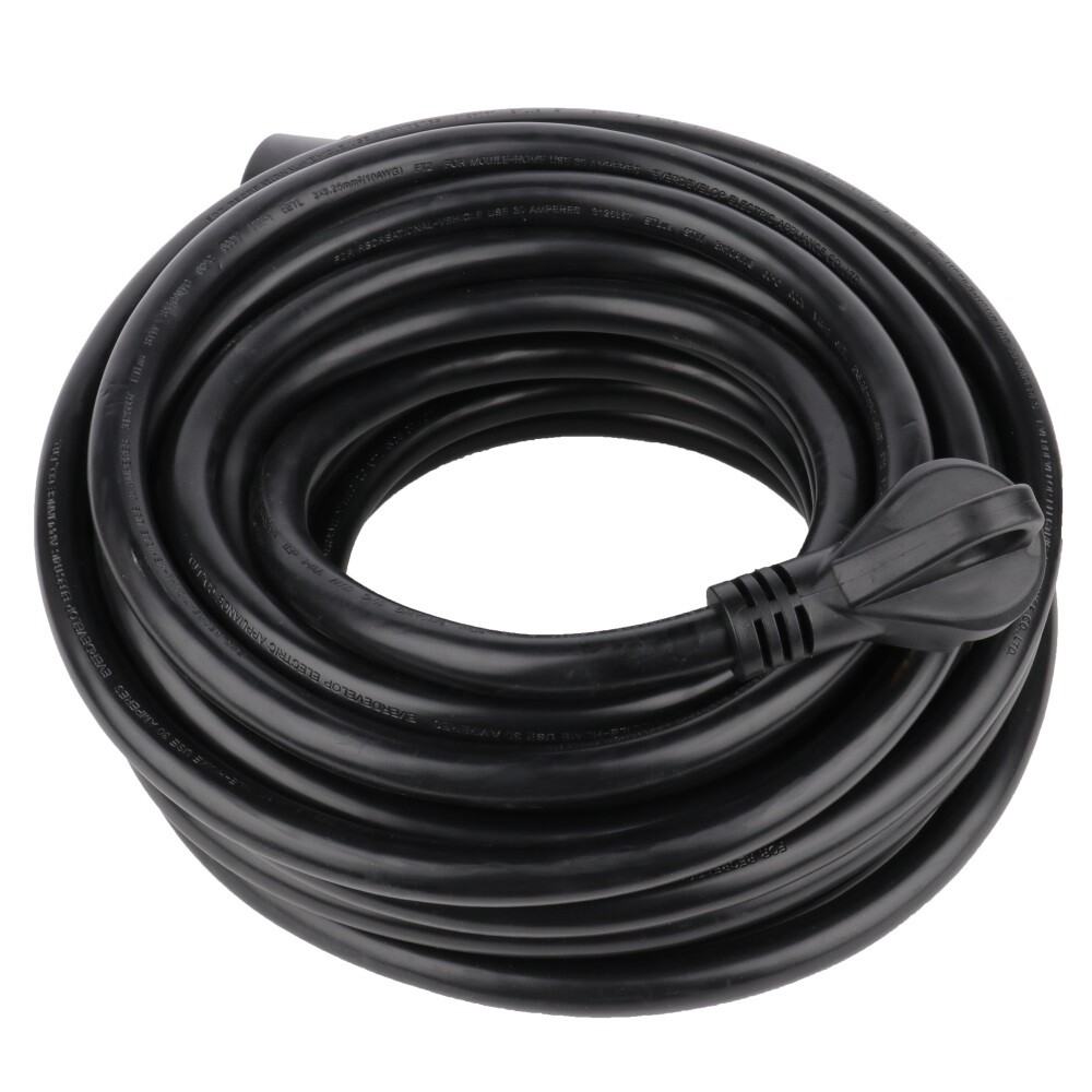 50 Ft 30 Amp RV Extension Cord TT-30 Power Supply Cable Fit for Motorhome Camper