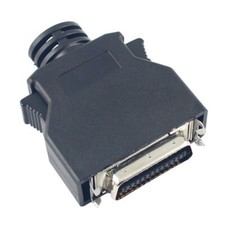 1Pcs SCSI 26 Pin MDR Male CN Solder Plug Connector Shell Kit Shield For Cable