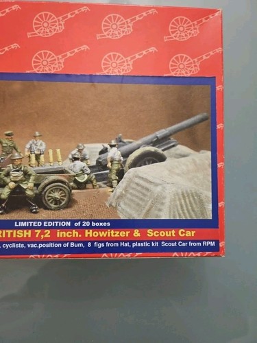 Scatola Soldatini 1/72 BUM British 7.2 Inch.Howitzer & Scout Car - Foto 3 di 11